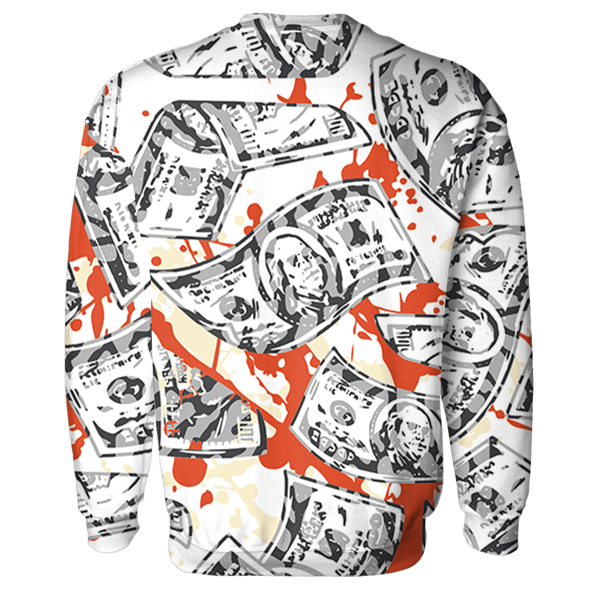 Georgia Peach 3s Sweatshirt Match Money Motive BER 3D All-Over Print - NastyJamz