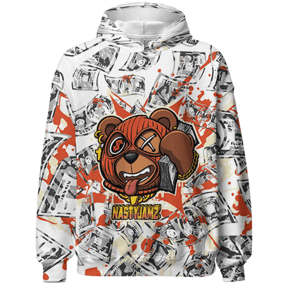 Georgia Peach 3s Hoodie Match Money Motive BER 3D All-Over Print - NastyJamz