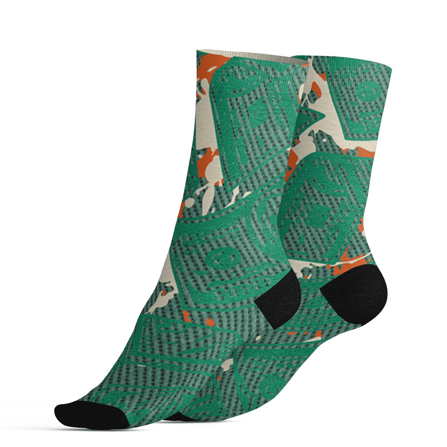 Nina CN Abney 3s Socks Match Money Motive BER 3D All-Over Print - NastyJamz