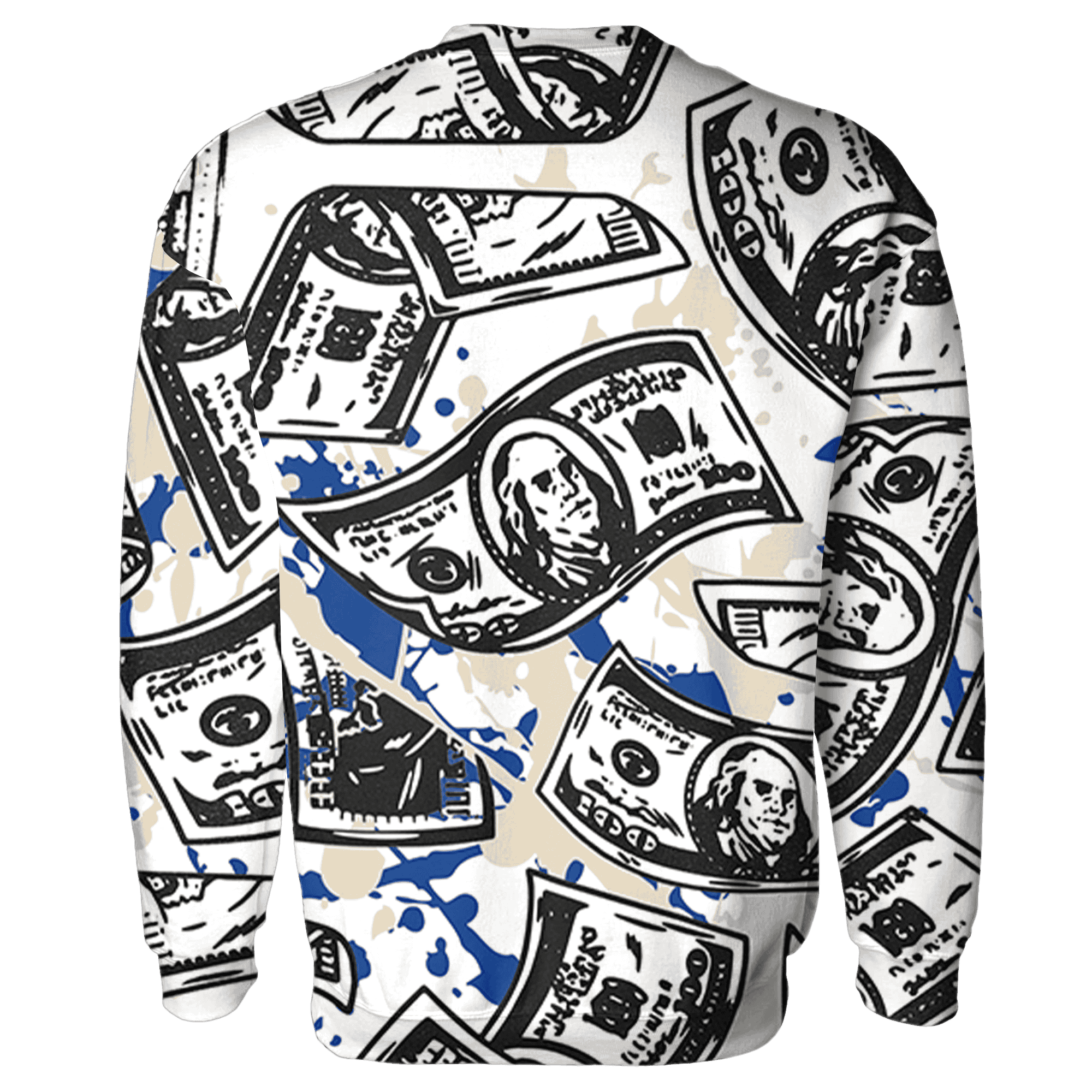 Quaiii 54 3s Sweatshirt Match Money Motive BER 3D All-Over Print - NastyJamz