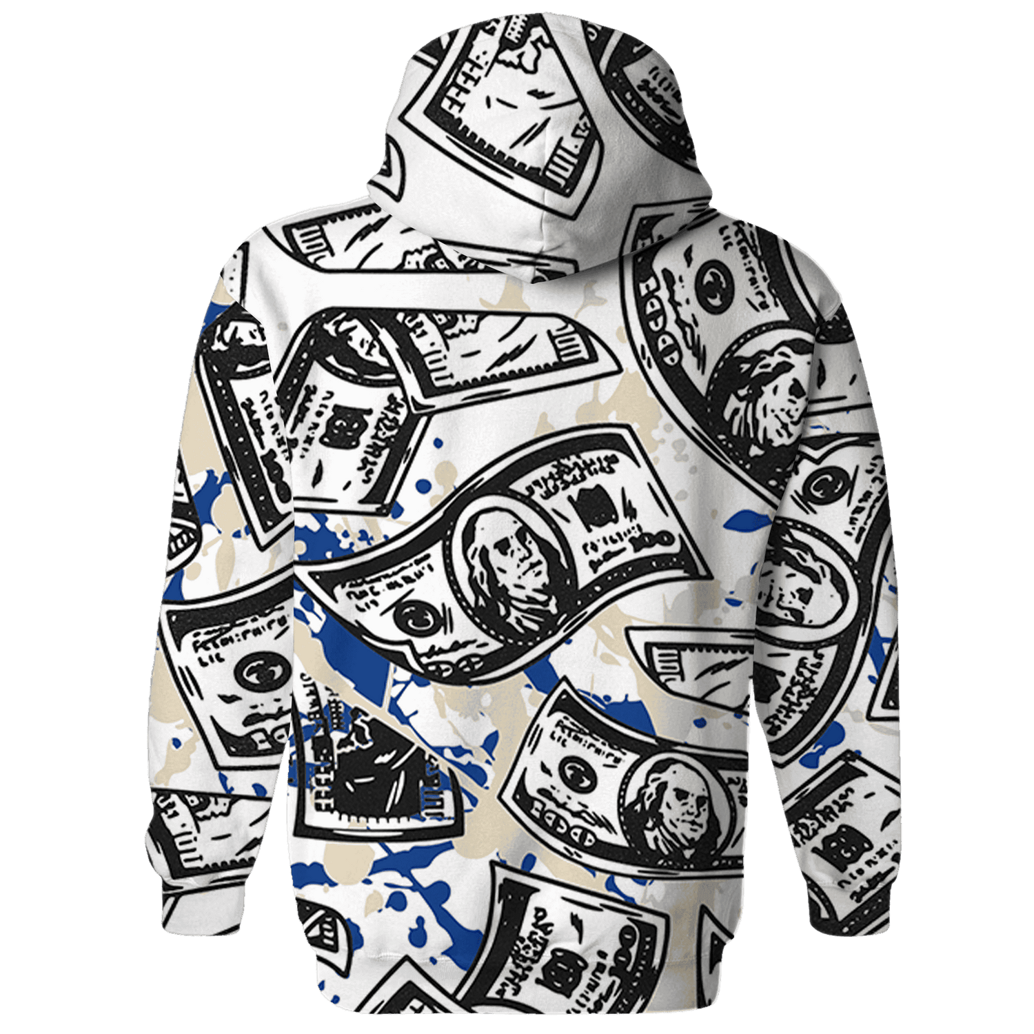 Quaiii 54 3s Hoodie Match Money Motive BER 3D All-Over Print - NastyJamz
