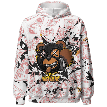 Red Stardust 3s Hoodie Match Money Motive BER 3D All-Over Print - NastyJamz