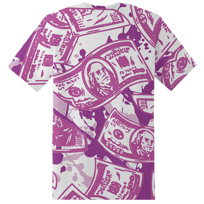 GS Hyper Violet 4s T Shirt Match Money Motive BER 3D All-Over Print - NastyJamz