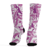 GS Hyper Violet 4s Socks Match Money Motive BER 3D All-Over Print - NastyJamz