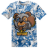 Industrial Blue 4s T Shirt Match Money Motive BER 3D All-Over Print - NastyJamz