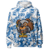 Industrial Blue 4s Hoodie Match Money Motive BER 3D All-Over Print - NastyJamz