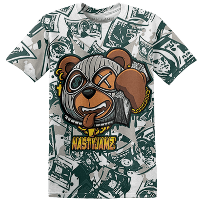 Oxidized Green 4s T Shirt Match Money Motive BER 3D All-Over Print - NastyJamz