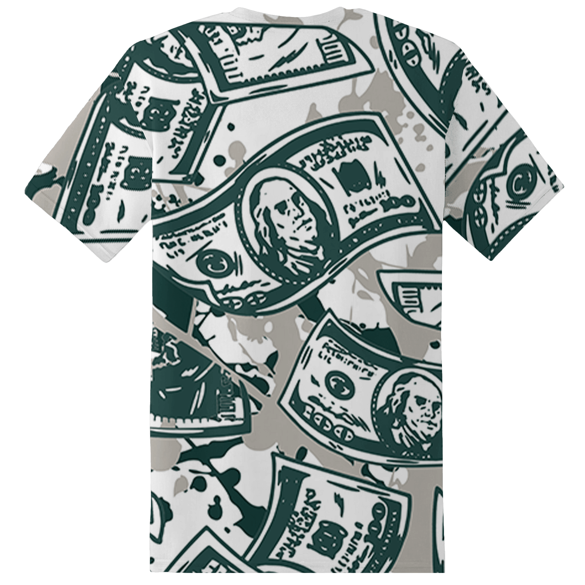 Oxidized Green 4s T Shirt Match Money Motive BER 3D All-Over Print - NastyJamz