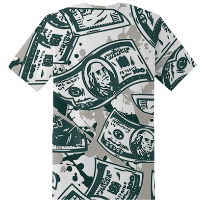 Oxidized Green 4s T Shirt Match Money Motive BER 3D All-Over Print - NastyJamz