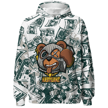 Oxidized Green 4s Hoodie Match Money Motive BER 3D All-Over Print - NastyJamz