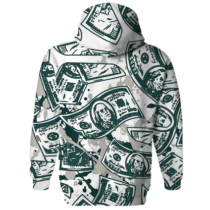 Oxidized Green 4s Hoodie Match Money Motive BER 3D All-Over Print - NastyJamz