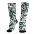 Oxidized Green 4s Socks Match Money Motive BER 3D All-Over Print - NastyJamz