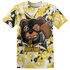 Vivid Sulfur 4s T Shirt Match Money Motive BER 3D All-Over Print - NastyJamz
