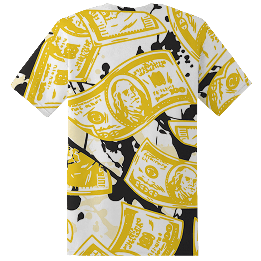 Vivid Sulfur 4s T Shirt Match Money Motive BER 3D All-Over Print - NastyJamz