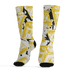Vivid Sulfur 4s Socks Match Money Motive BER 3D All-Over Print - NastyJamz