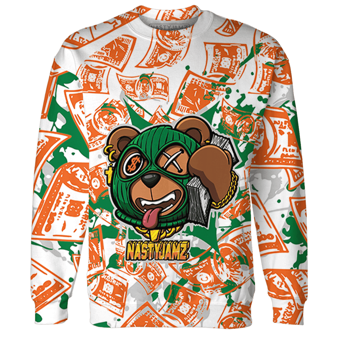 MAM Hurricanes 5s Sweatshirt Match Money Motive BER 3D All-Over Print - NastyJamz