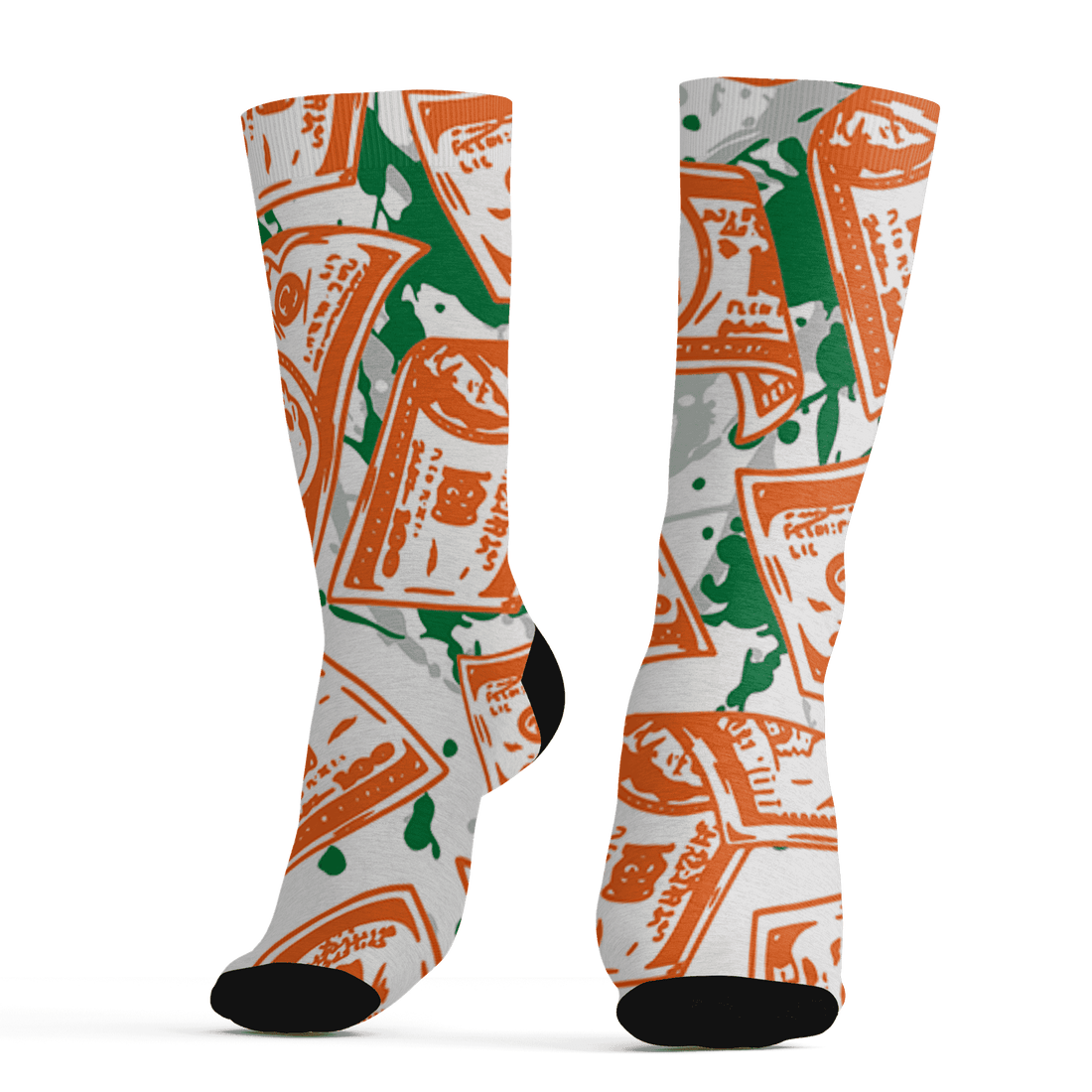 AJ 5 MAM Hurricanes Socks Match Money Motive BER 3D All-Over Print - NastyJamz