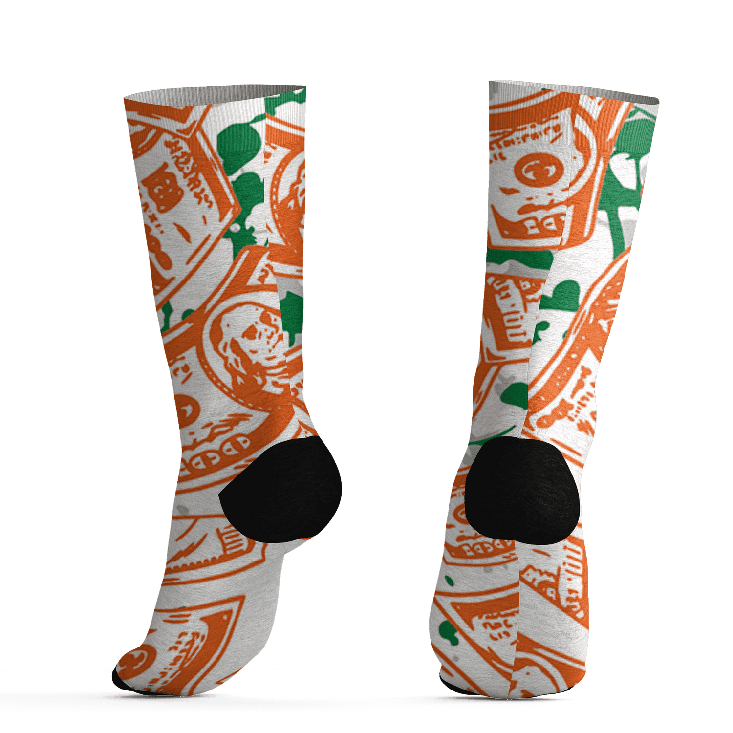 AJ 5 MAM Hurricanes Socks Match Money Motive BER 3D All-Over Print - NastyJamz