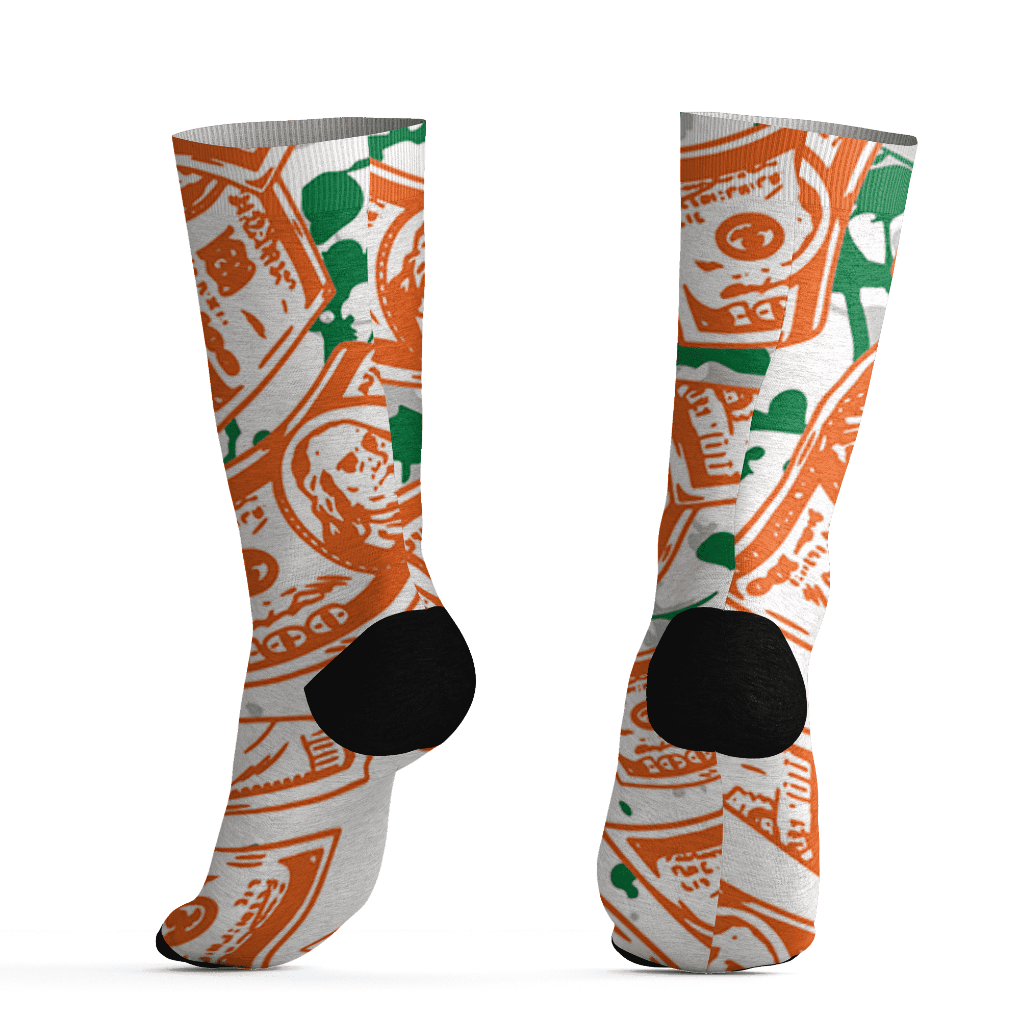 AJ 5 MAM Hurricanes Socks Match Money Motive BER 3D All-Over Print - NastyJamz