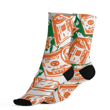 AJ 5 MAM Hurricanes Socks Match Money Motive BER 3D All-Over Print - NastyJamz