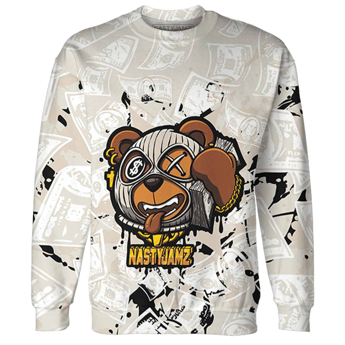 SE Sail 5s Sweatshirt Match Money Motive BER 3D All-Over Print - NastyJamz