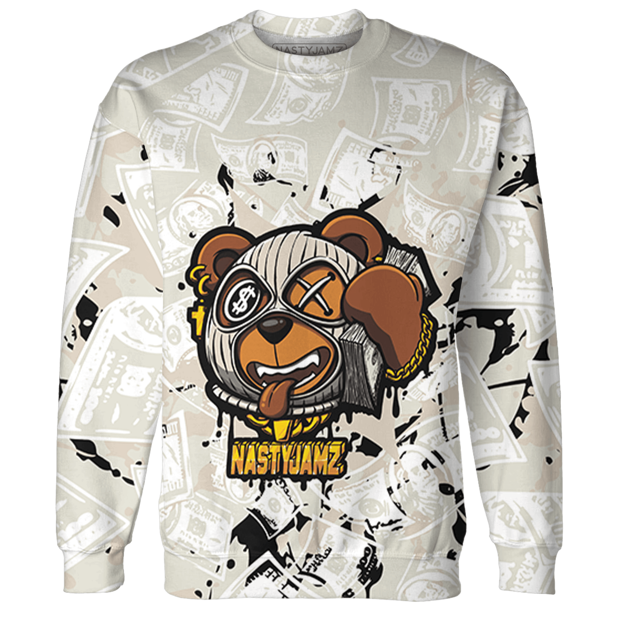 SE Sail 5s Sweatshirt Match Money Motive BER 3D All-Over Print - NastyJamz