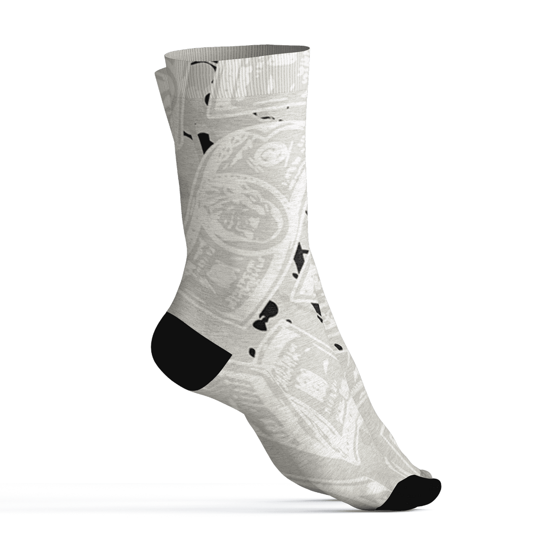 AJ 5 SE Sail Socks Match Money Motive BER 3D All-Over Print - NastyJamz