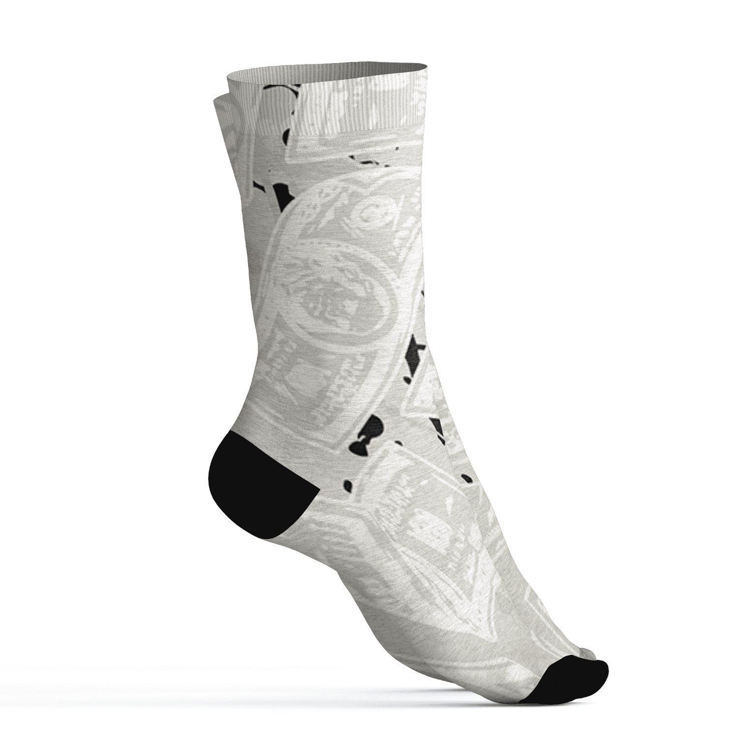 AJ 5 SE Sail Socks Match Money Motive BER 3D All-Over Print - NastyJamz