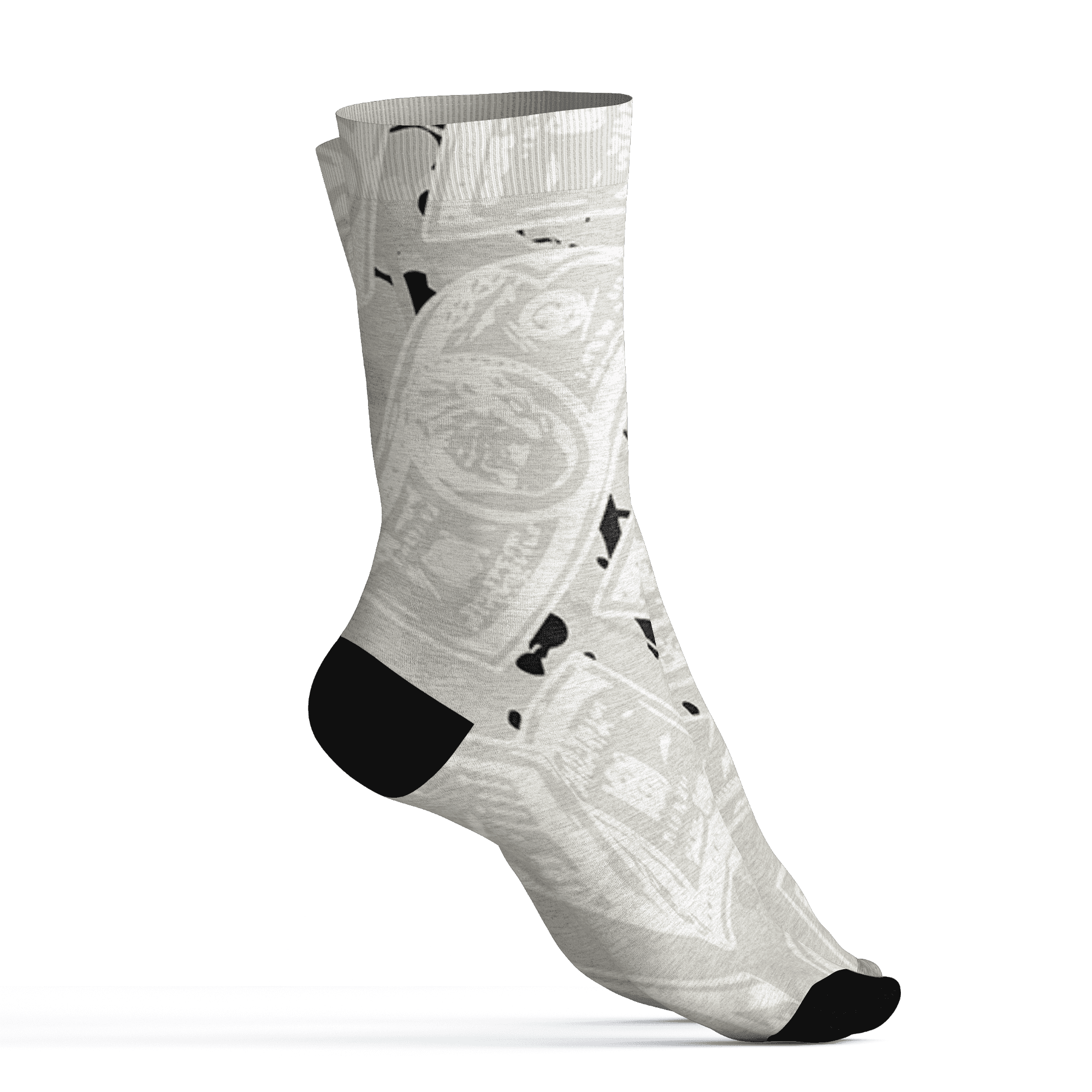 AJ 5 SE Sail Socks Match Money Motive BER 3D All-Over Print - NastyJamz
