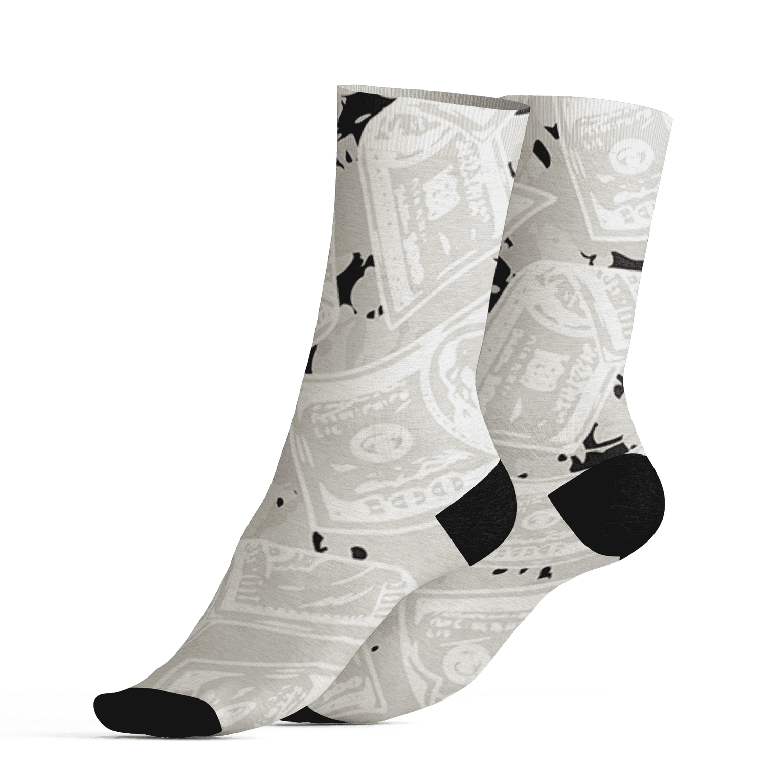 AJ 5 SE Sail Socks Match Money Motive BER 3D All-Over Print - NastyJamz