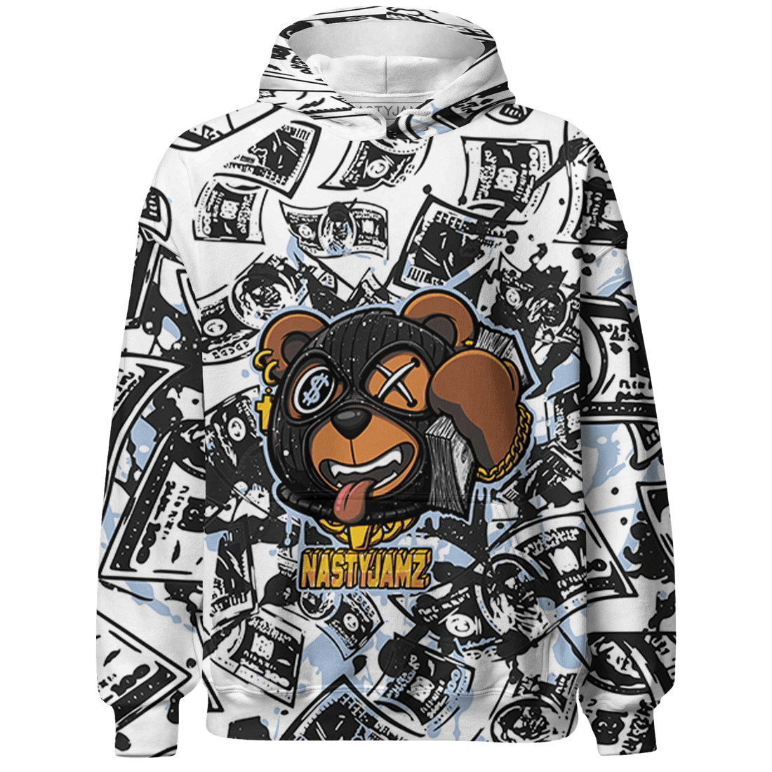 Reverse Oreo 6s Hoodie Match Money Motive BER 3D All-Over Print - NastyJamz