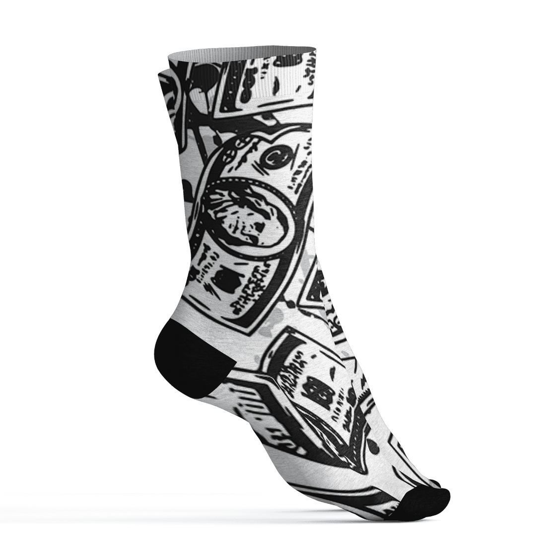 AJ 6 Reverse Oreo Socks Match Money Motive BER 3D All-Over Print - NastyJamz