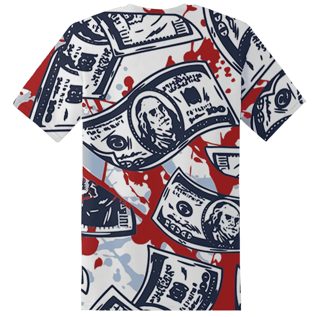 White-Navy-6s-T-Shirt-Match-Money-Motive-BER-3D