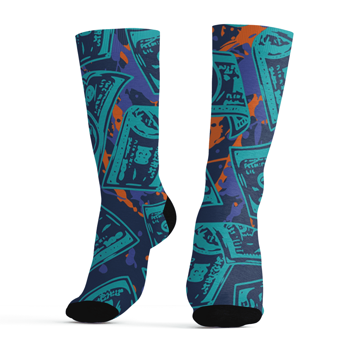 AM-Plus-Drift-Midnight-Navy-Total-Orange-Dusty-Cactus-Socks-Match-Money-Motive-BER-3D