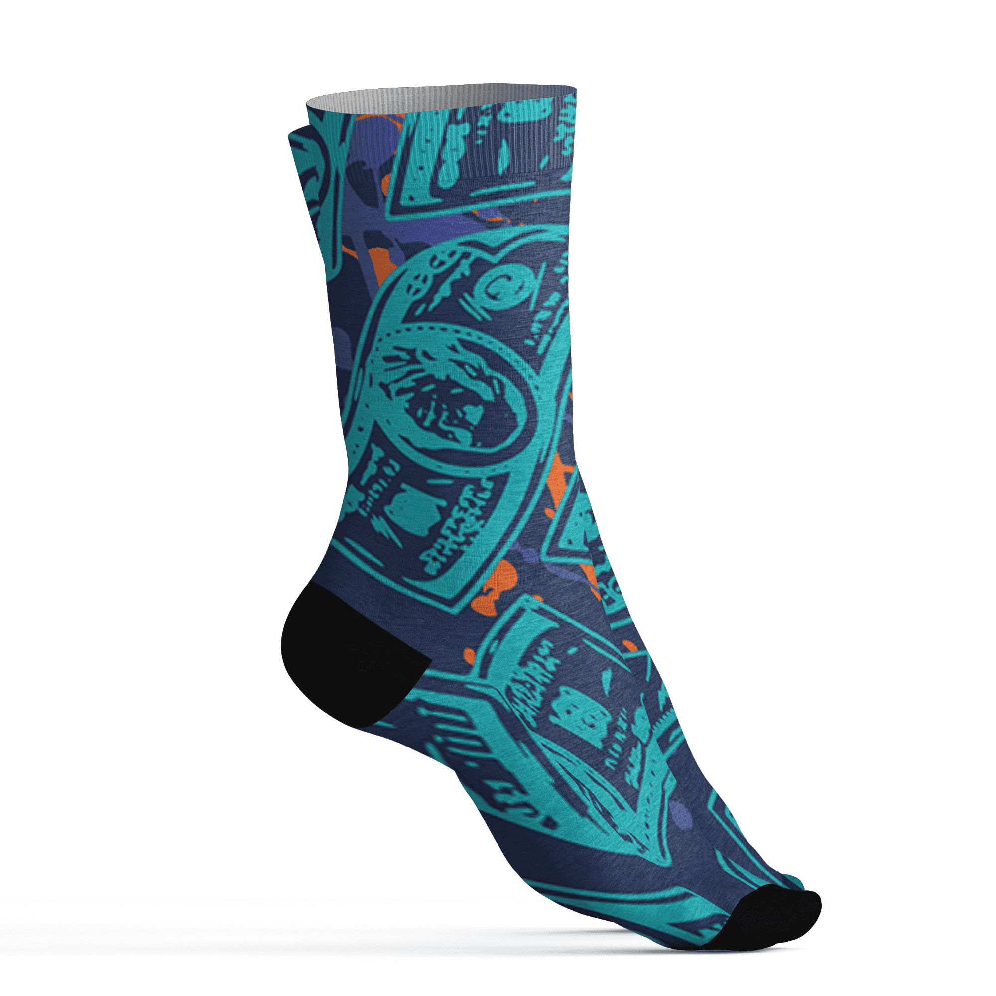 AM-Plus-Drift-Midnight-Navy-Total-Orange-Dusty-Cactus-Socks-Match-Money-Motive-BER-3D