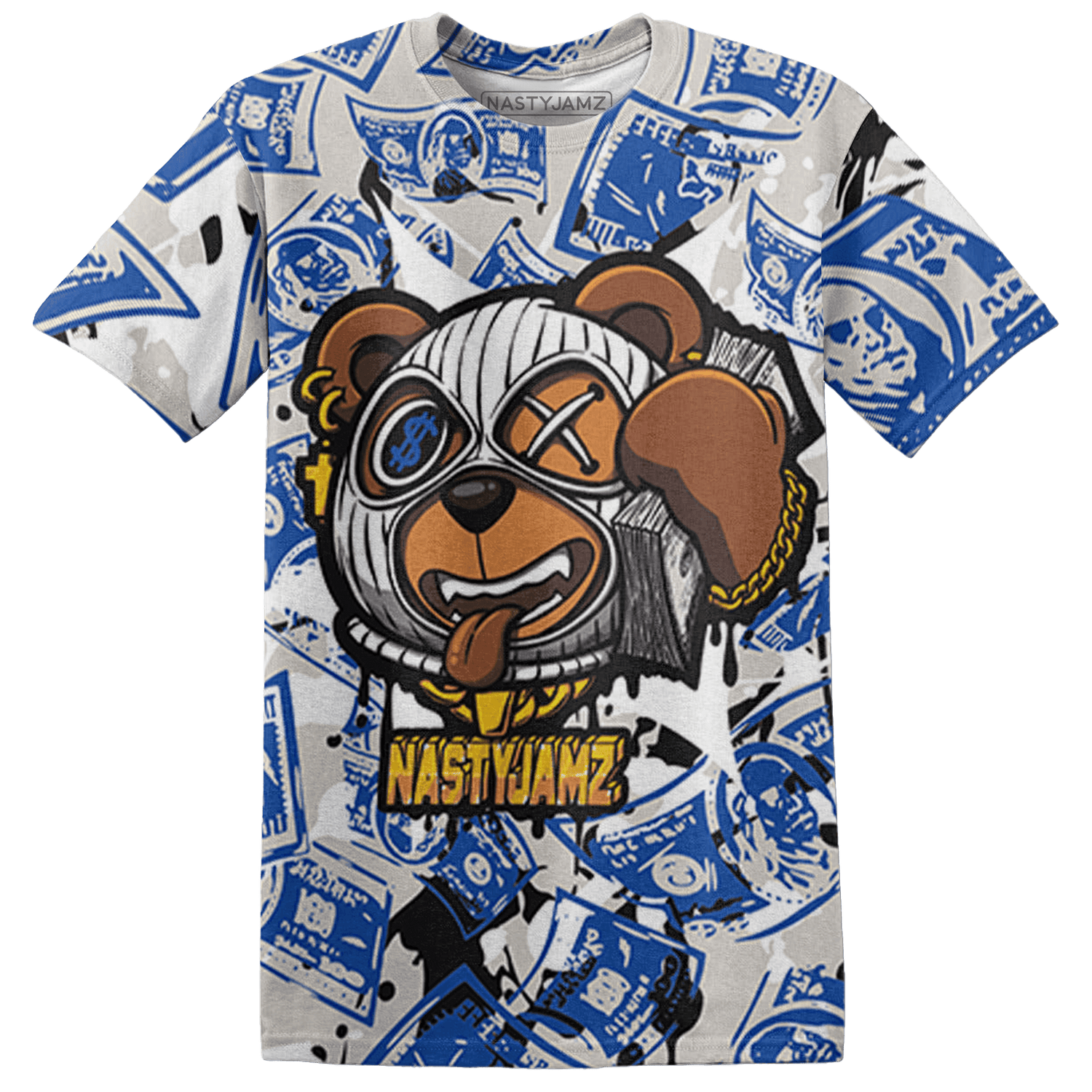 Air Max 1 86 Royal T Shirt Match Money Motive BER 3D All-Over Print - NastyJamz