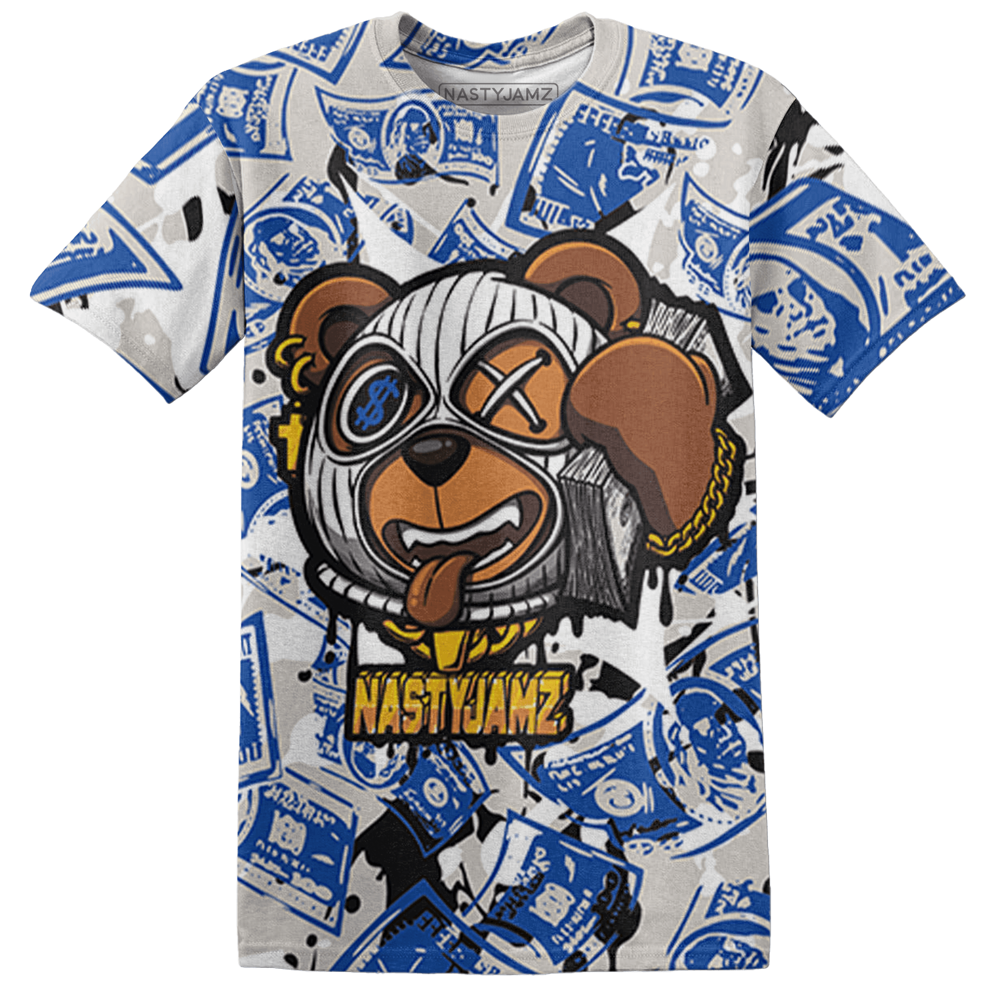 Air Max 1 86 Royal T Shirt Match Money Motive BER 3D All-Over Print - NastyJamz