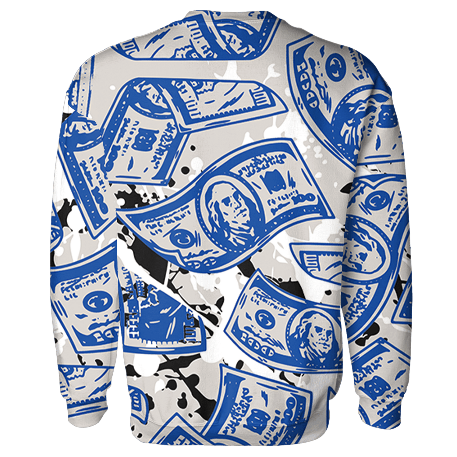 Air Max 1 86 Royal Sweatshirt Match Money Motive BER 3D All-Over Print - NastyJamz