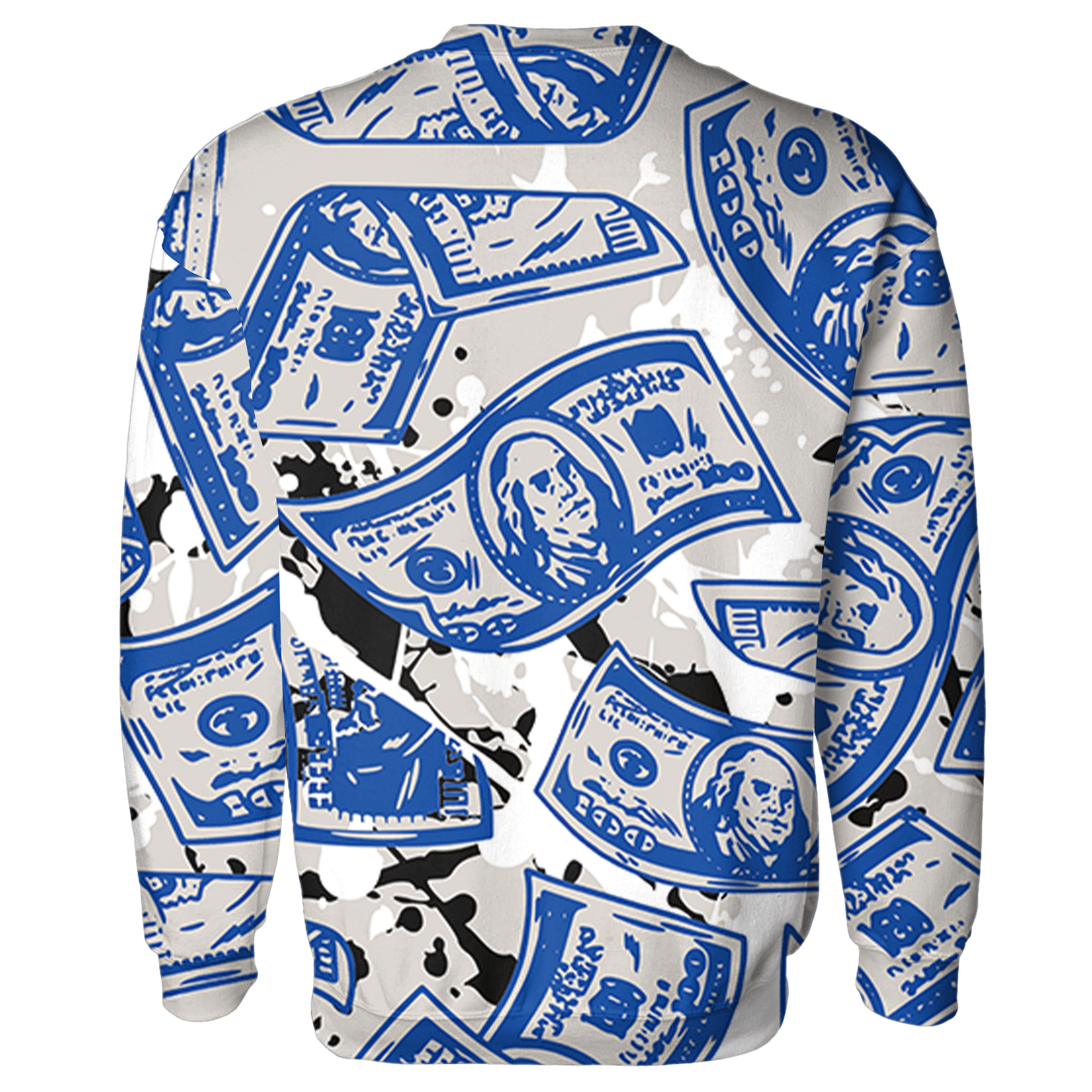 Air Max 1 86 Royal Sweatshirt Match Money Motive BER 3D All-Over Print - NastyJamz