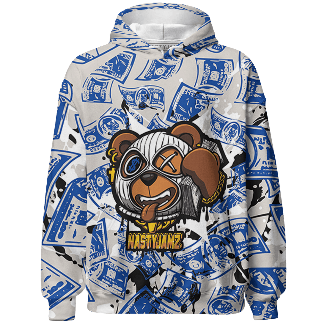 Air Max 1 86 Royal Hoodie Match Money Motive BER 3D All-Over Print - NastyJamz