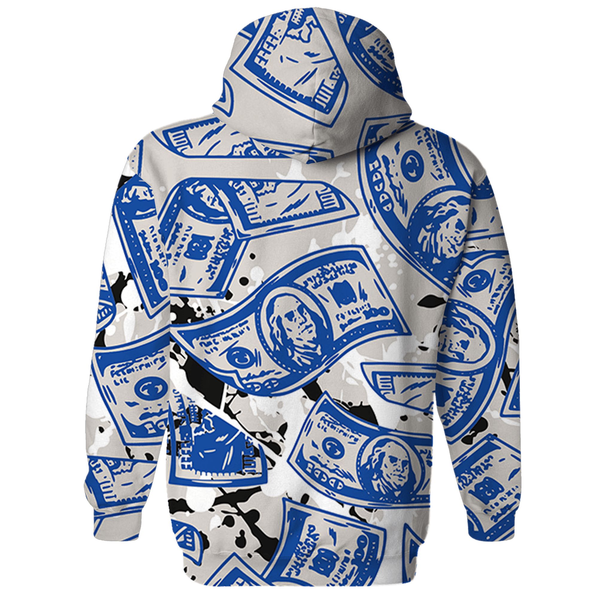Air Max 1 86 Royal Hoodie Match Money Motive BER 3D All-Over Print - NastyJamz