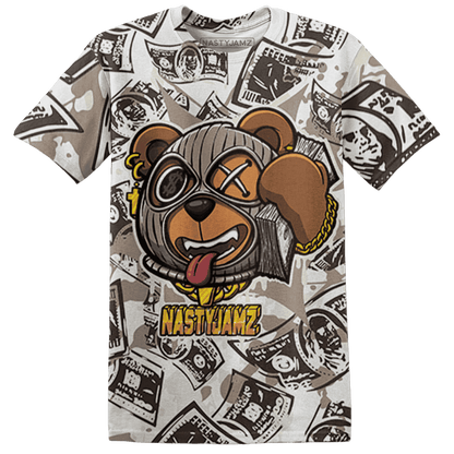 Dunk Low Baroque Brown T Shirt Match Money Motive BER 3D All-Over Print - NastyJamz