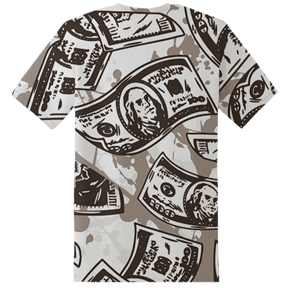 Dunk Low Baroque Brown T Shirt Match Money Motive BER 3D All-Over Print - NastyJamz