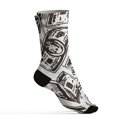 Dunk Low Baroque Brown Socks Match Money Motive BER 3D All-Over Print - NastyJamz