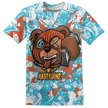 Dunk Low Dolphins T Shirt Match Money Motive BER 3D All-Over Print - NastyJamz