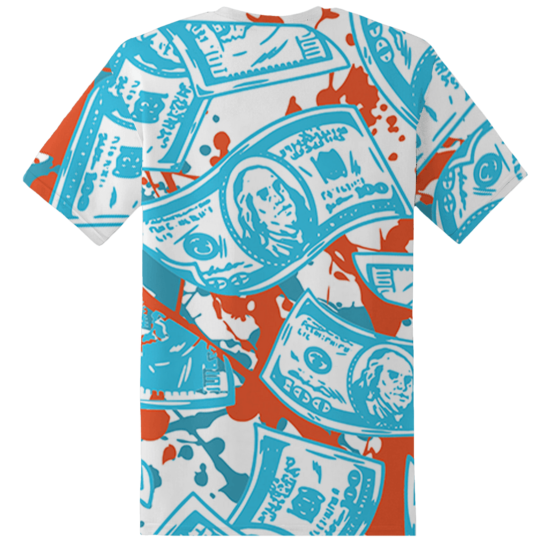 Dunk Low Dolphins T Shirt Match Money Motive BER 3D All-Over Print - NastyJamz