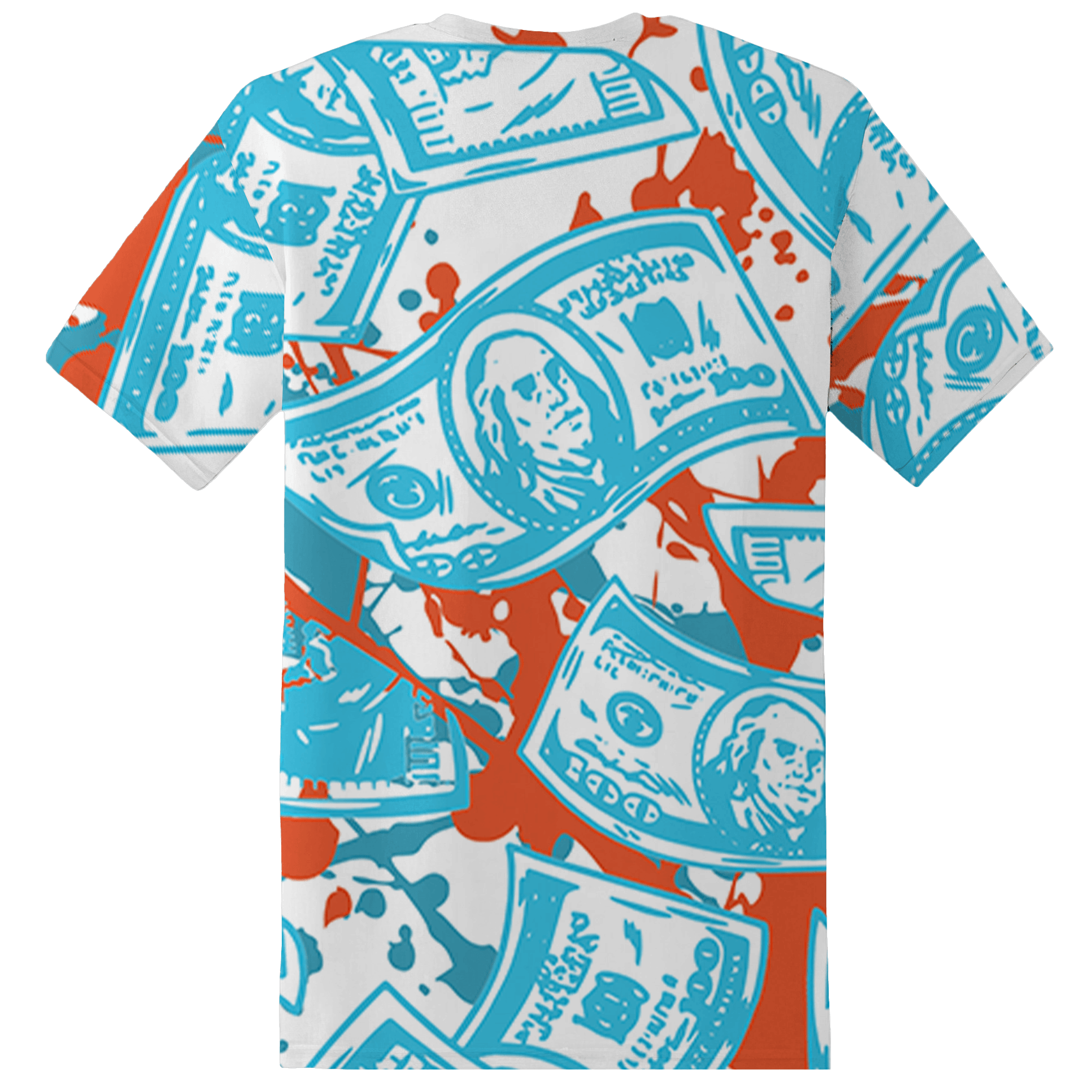 Dunk Low Dolphins T Shirt Match Money Motive BER 3D All-Over Print - NastyJamz