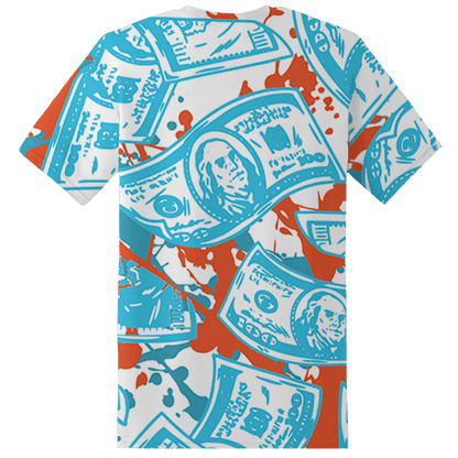 Dunk Low Dolphins T Shirt Match Money Motive BER 3D All-Over Print - NastyJamz