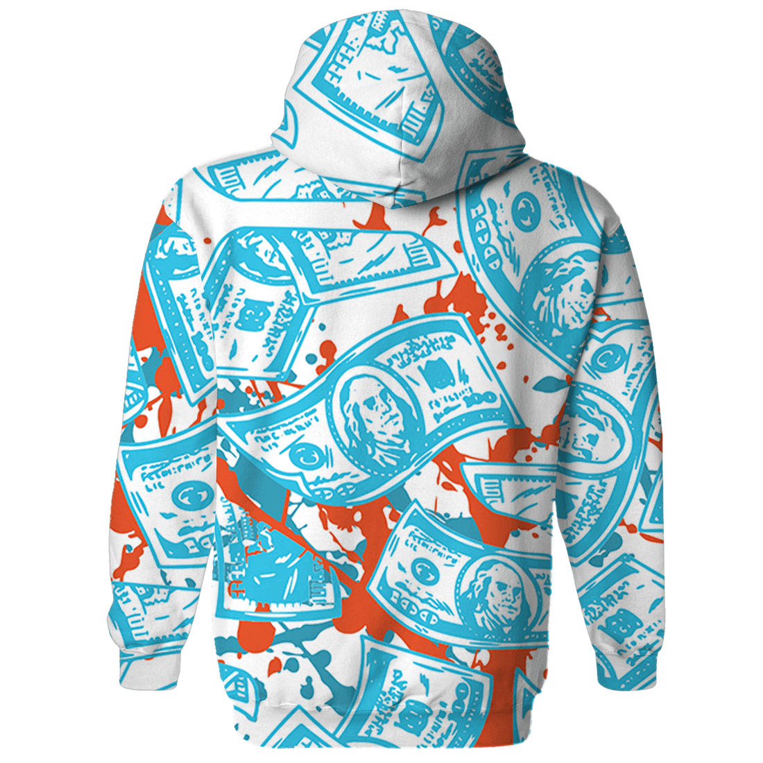 Dunk Low Dolphins Hoodie Match Money Motive BER 3D All-Over Print - NastyJamz