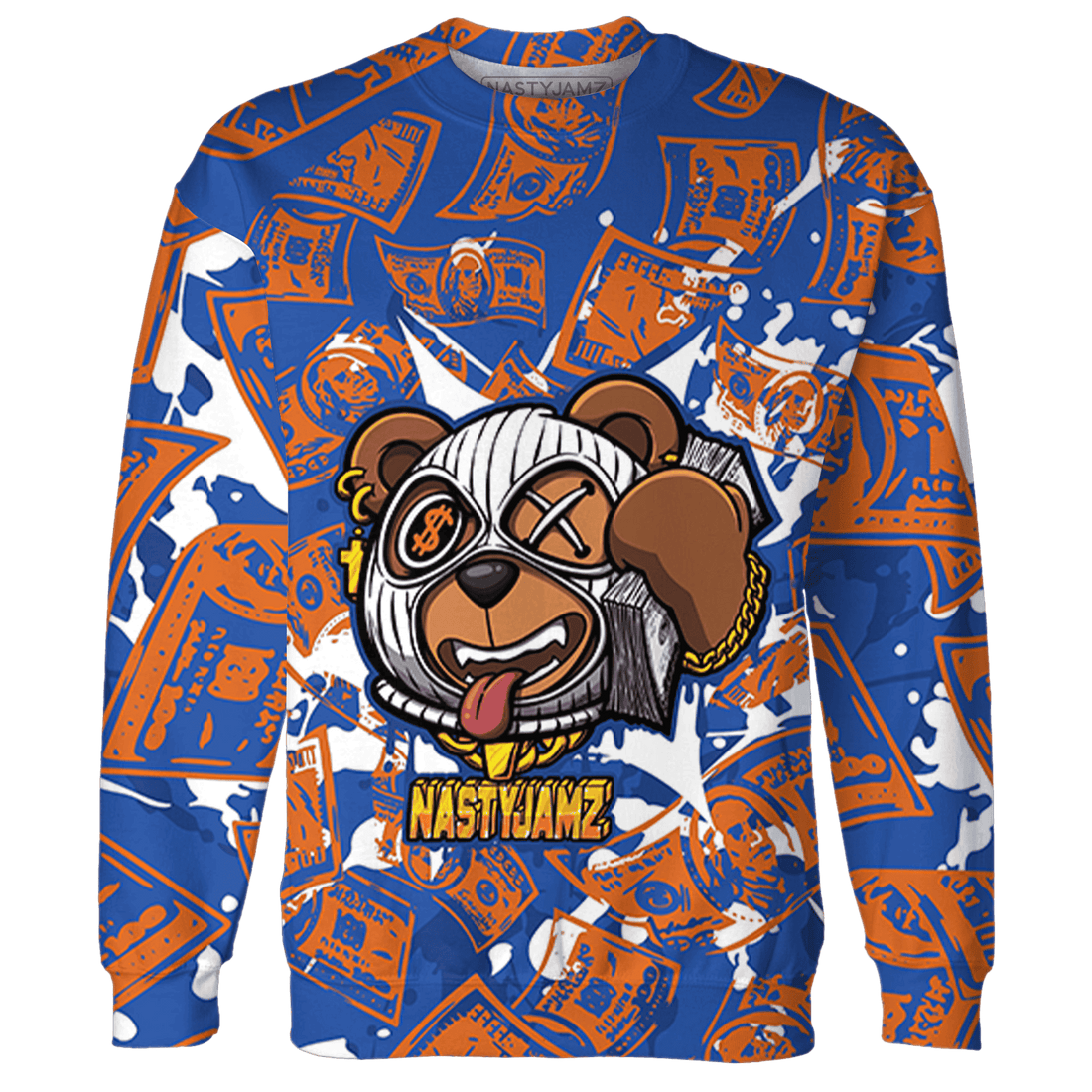 Dunk Low Knicks Sweatshirt Match Money Motive BER 3D All-Over Print - NastyJamz